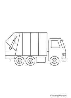 34 Cool Garbage Truck Coloring Pages Printable 34