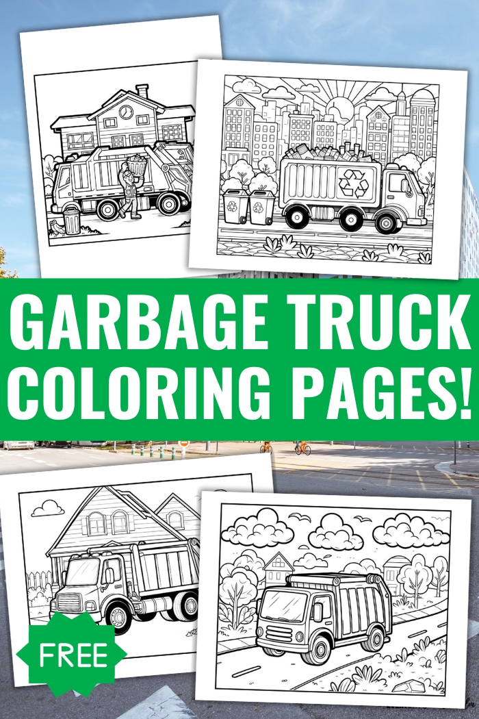 34 Cool Garbage Truck Coloring Pages Printable 9