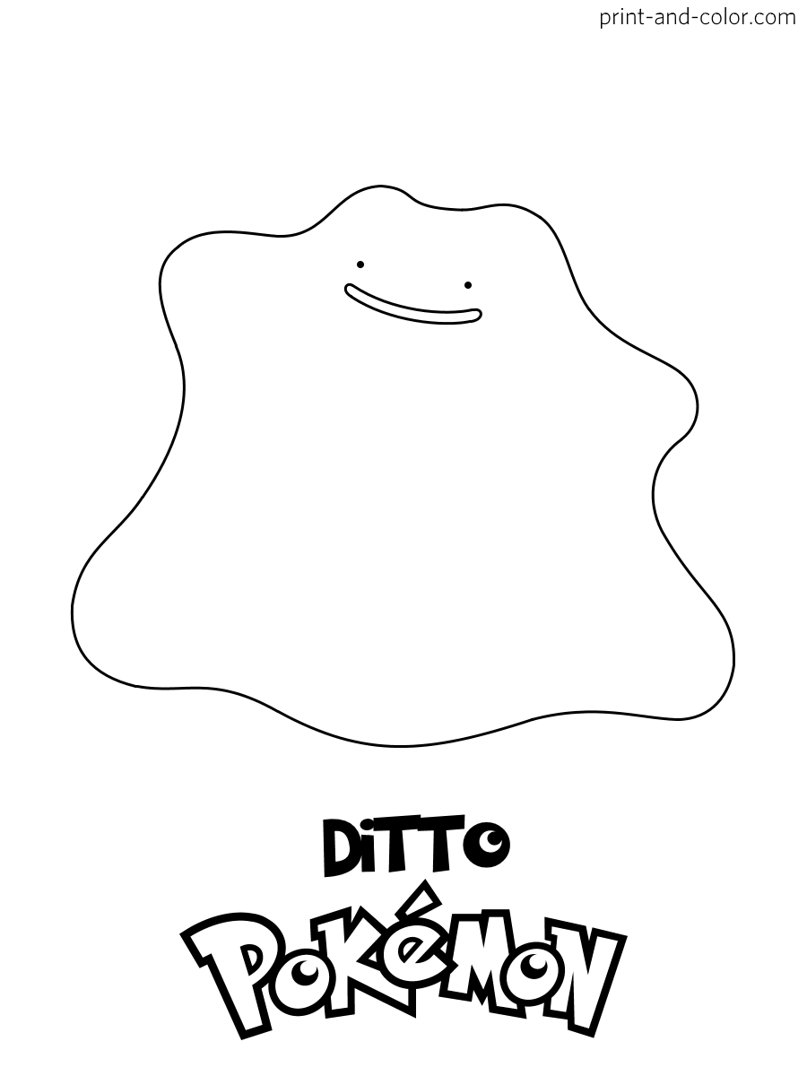 34 Cute Ditto Coloring Page Printable 27