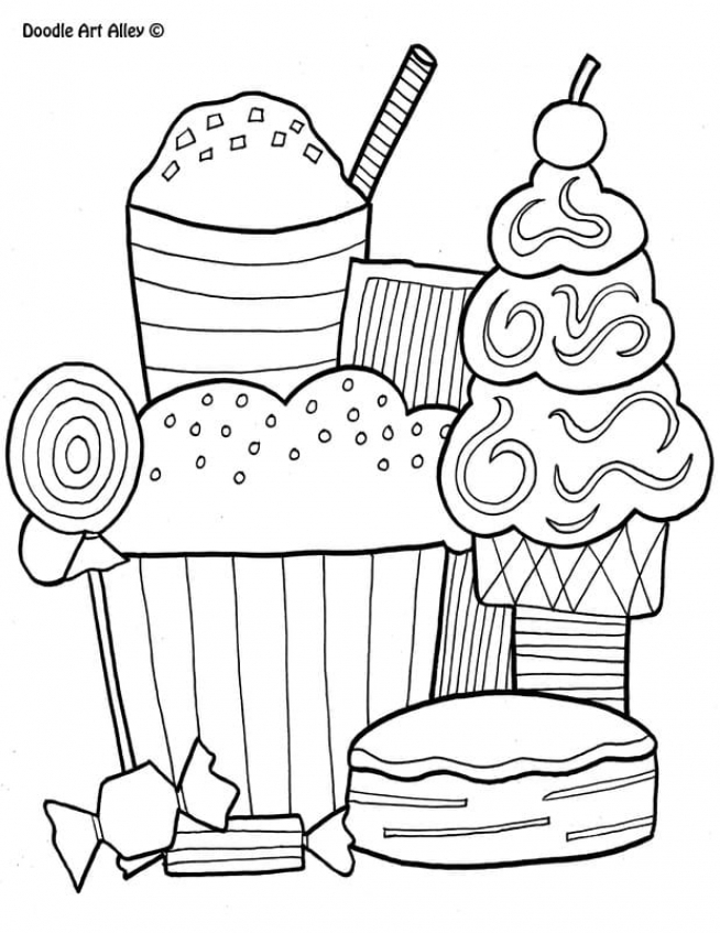 34 Delicious Food Coloring Pages for Kids Printable 10