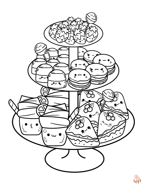 34 Delicious Food Coloring Pages for Kids Printable 14