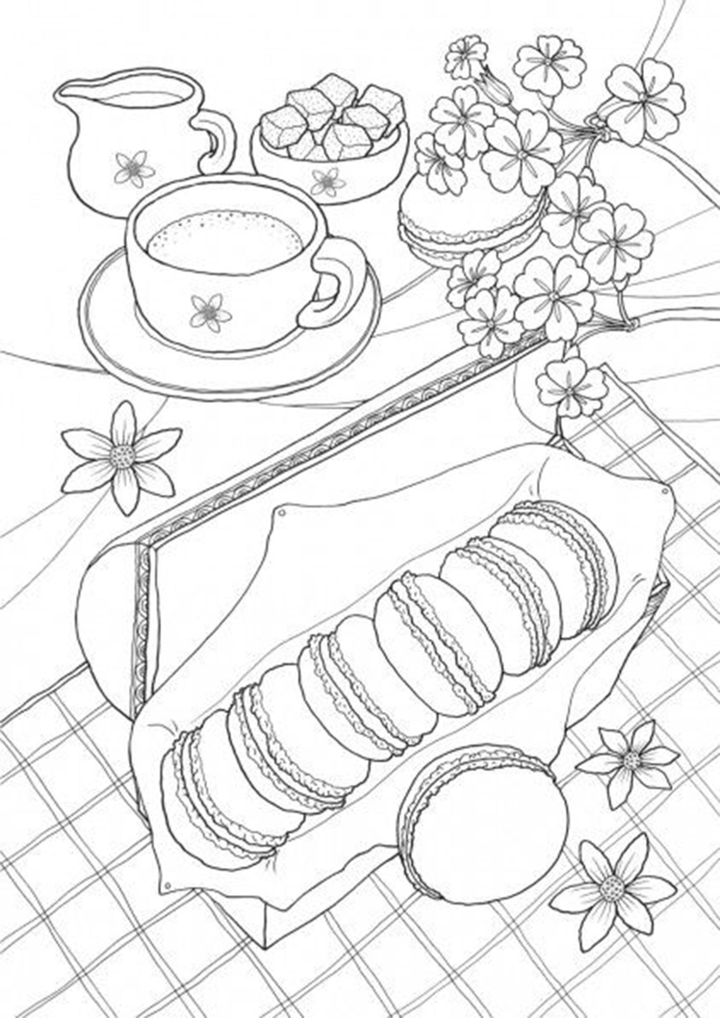 34 Delicious Food Coloring Pages for Kids Printable 19