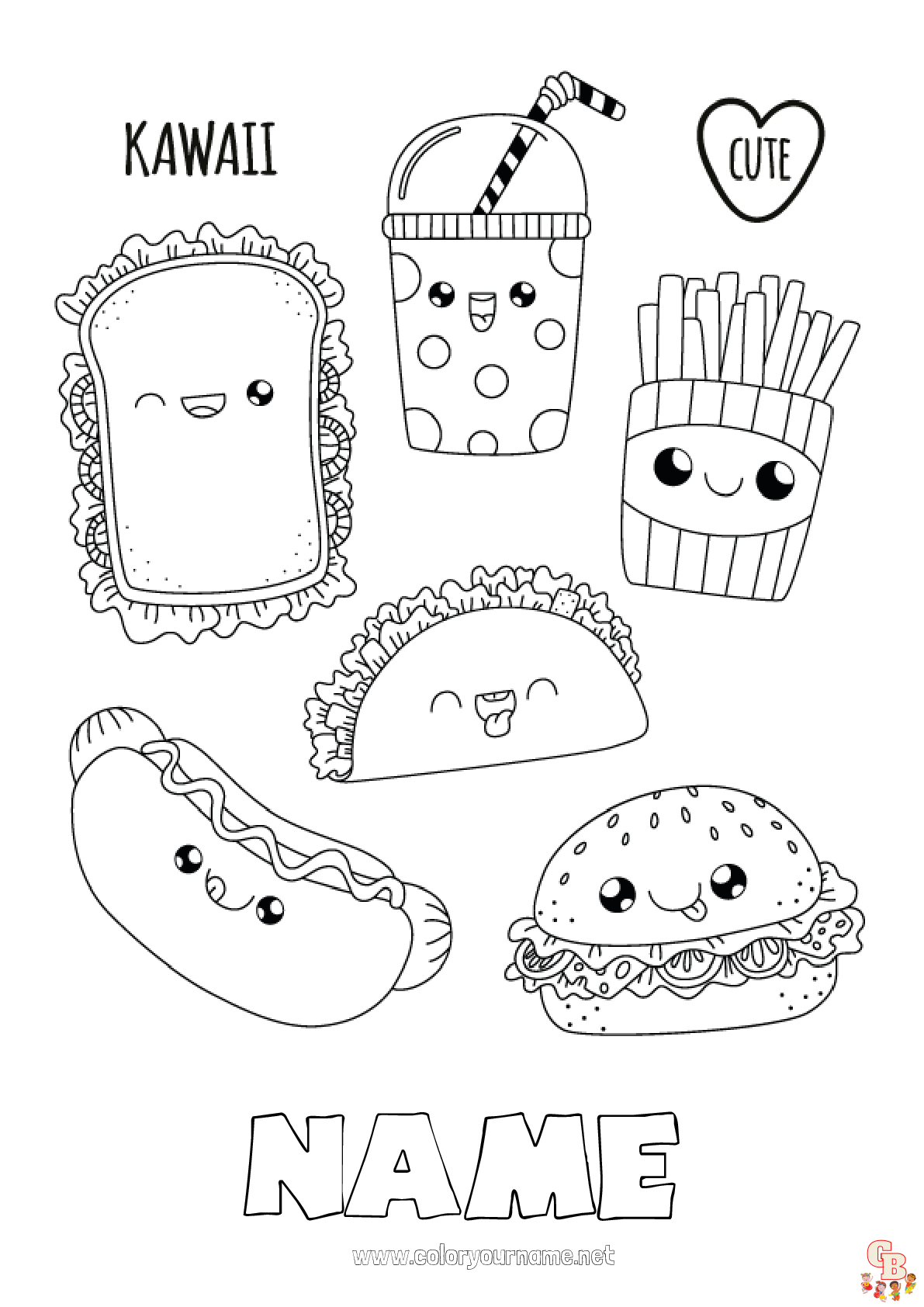 34 Delicious Food Coloring Pages for Kids Printable 21