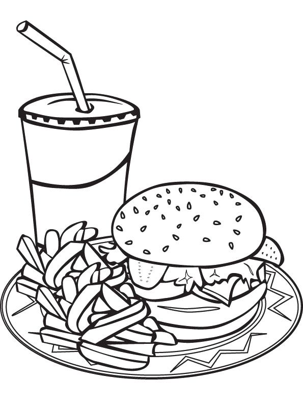 34 Delicious Food Coloring Pages for Kids Printable 30