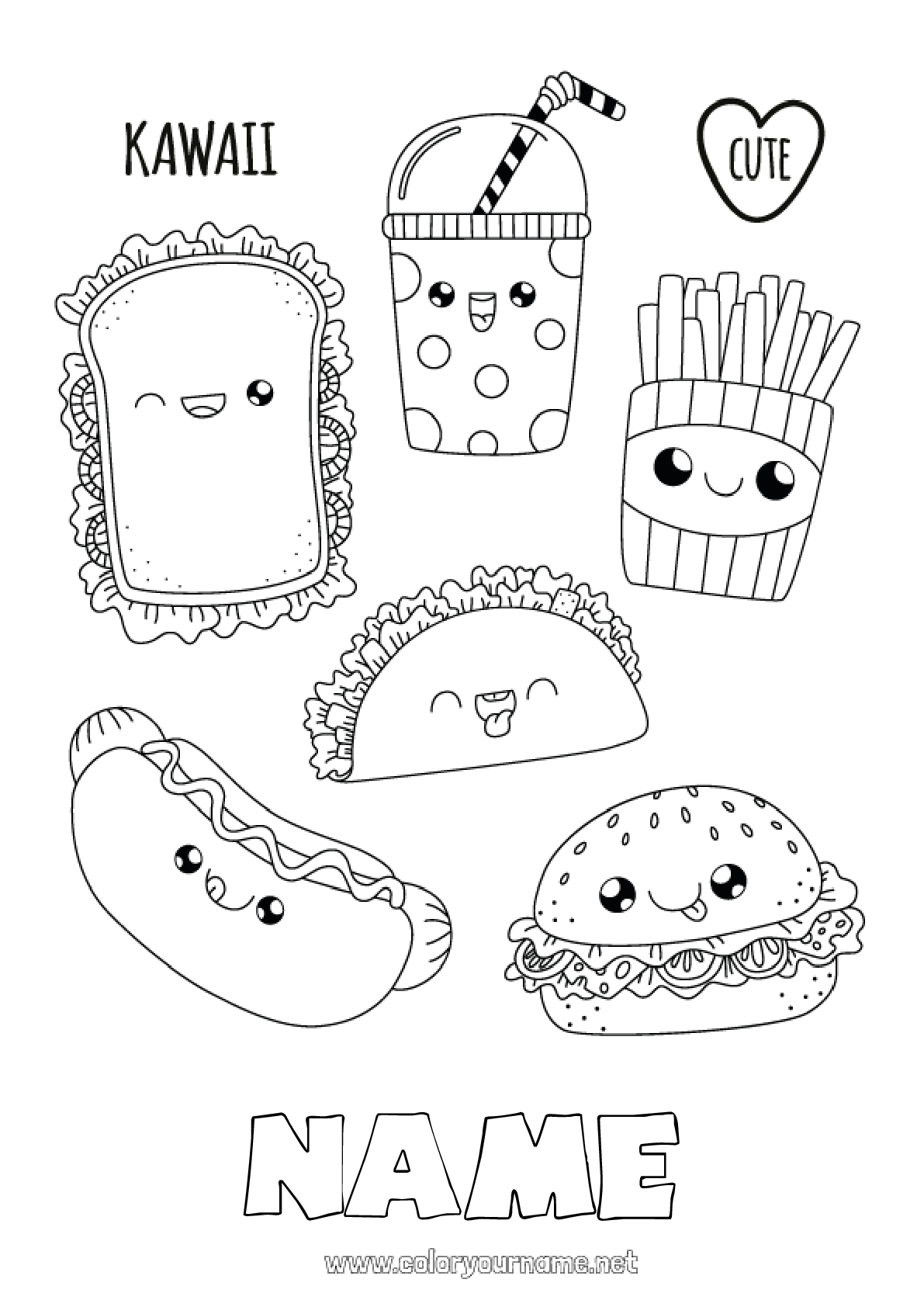 34 Delicious Food Coloring Pages for Kids Printable 32