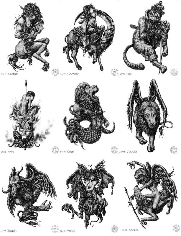 34 Demons & Devils Coloring Pages Printable 7