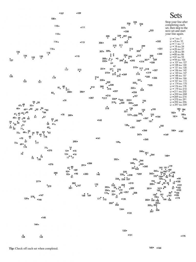 34 Dot To Dot Coloring Pages For Adults Printable 1