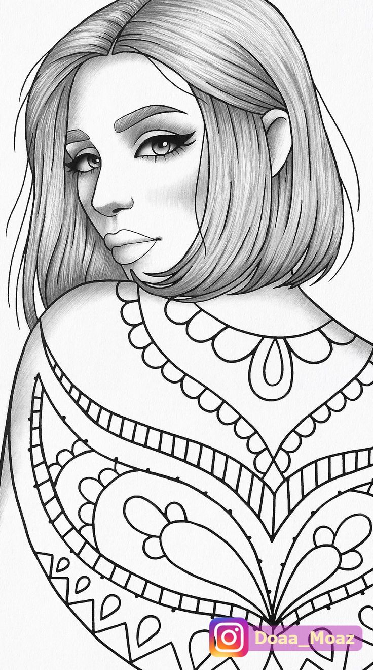 34 Easy Baddie Coloring Pages Printable 2