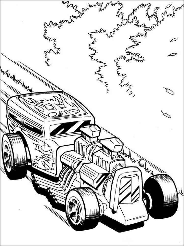 34 Exciting Hot Wheels Coloring Pages Printable 11