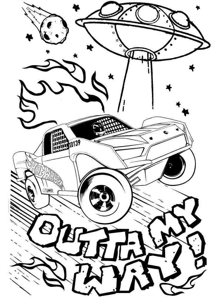 34 Exciting Hot Wheels Coloring Pages Printable 17