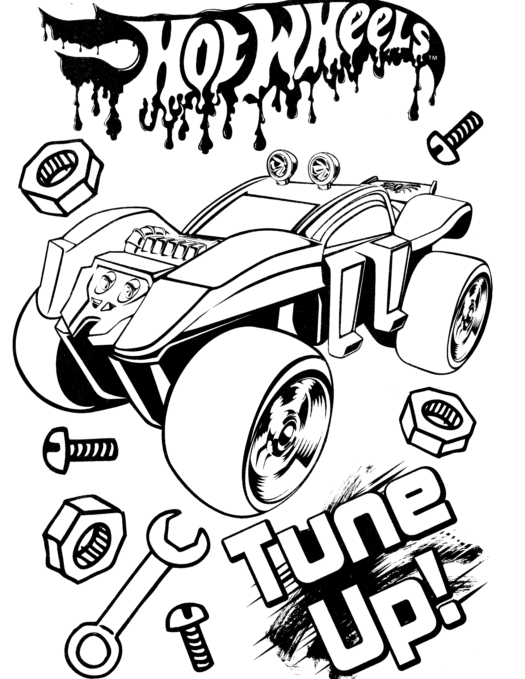 34 Exciting Hot Wheels Coloring Pages Printable 24