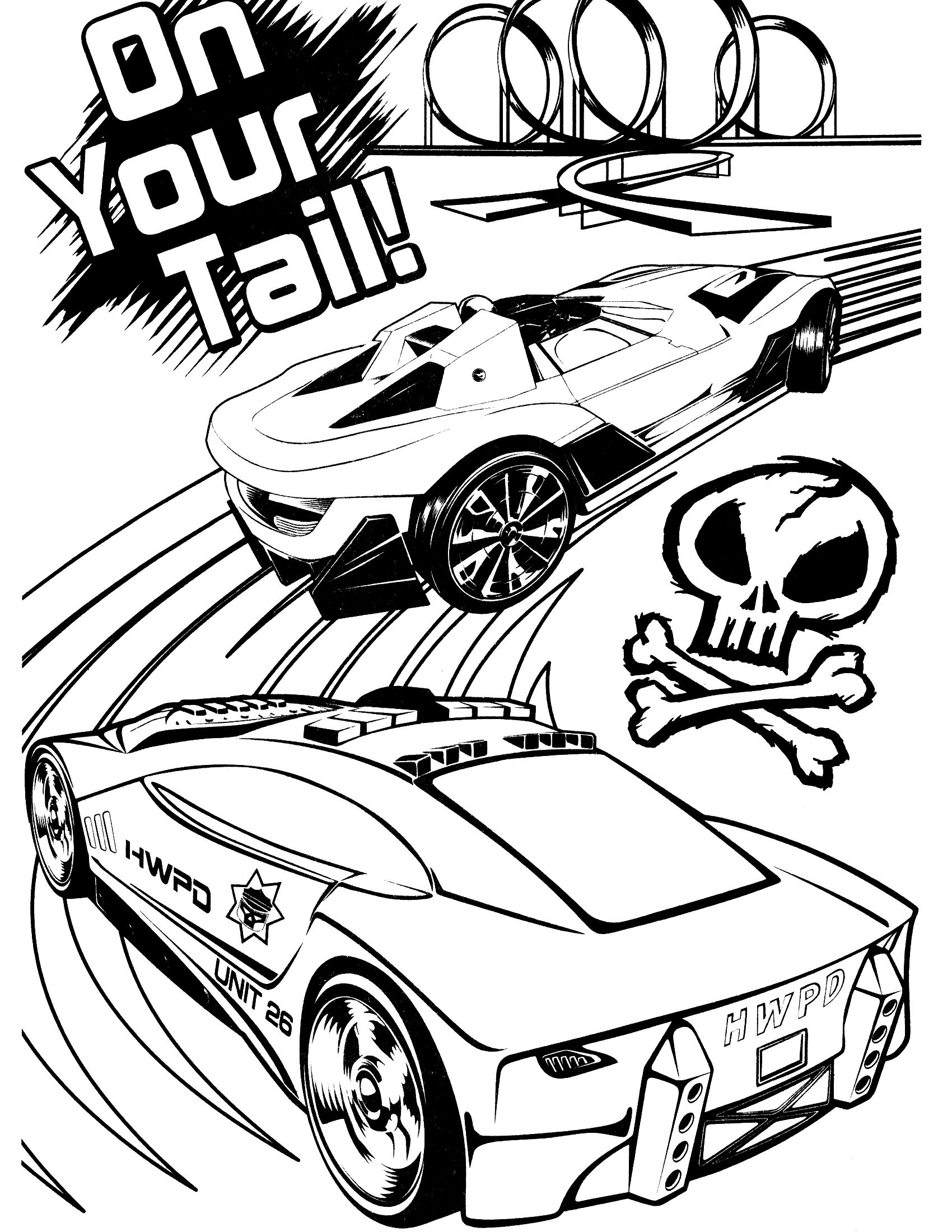 34 Exciting Hot Wheels Coloring Pages Printable 3