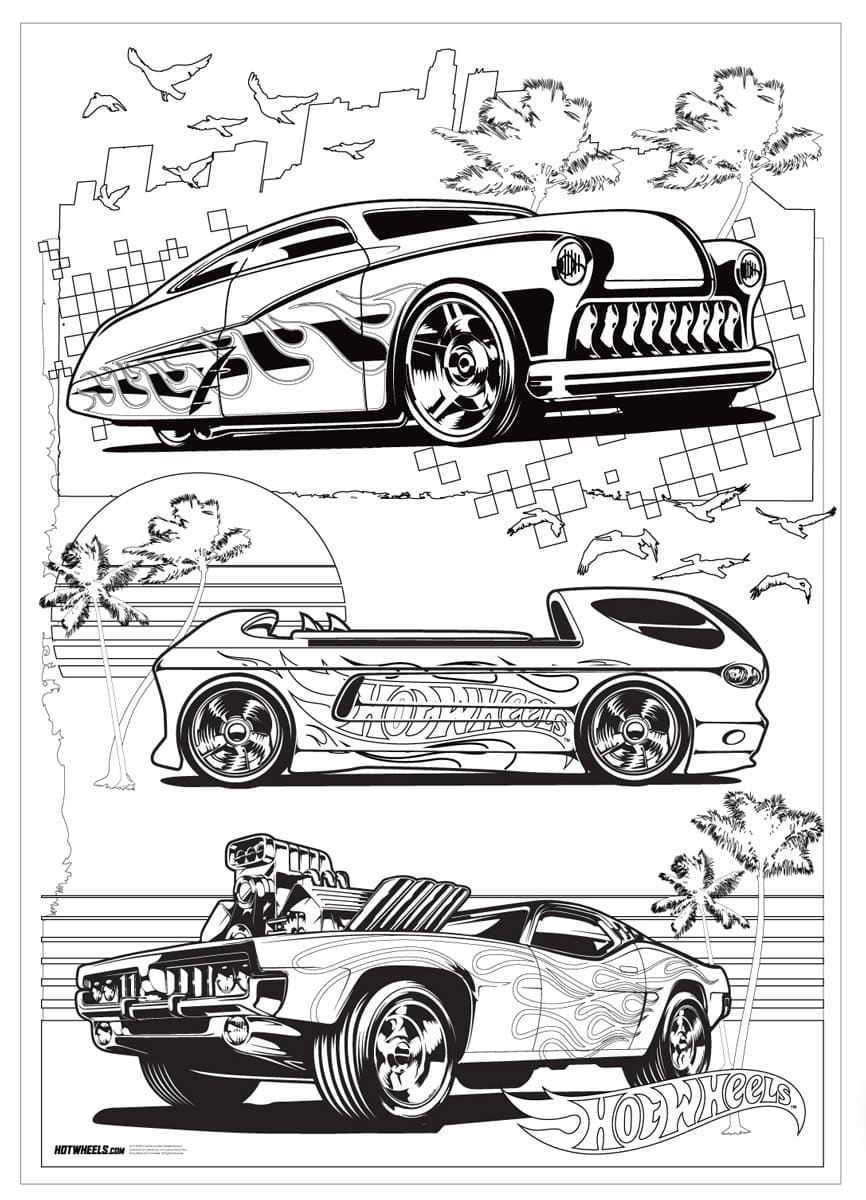 34 Exciting Hot Wheels Coloring Pages Printable 31