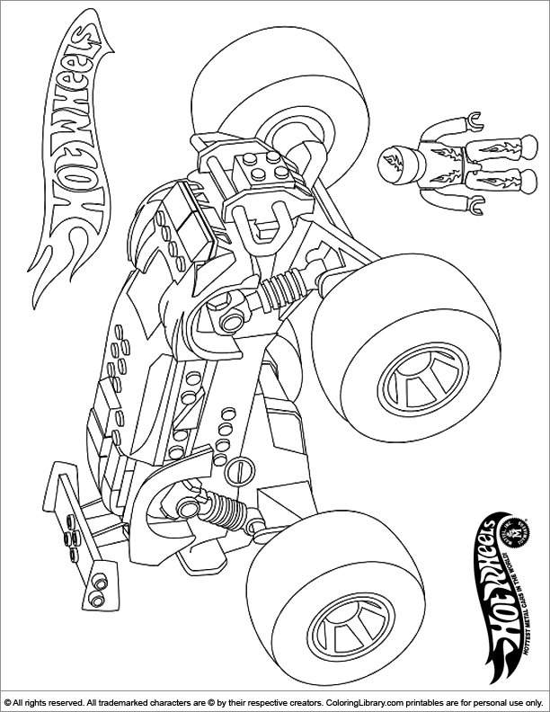 34 Exciting Hot Wheels Coloring Pages Printable 34