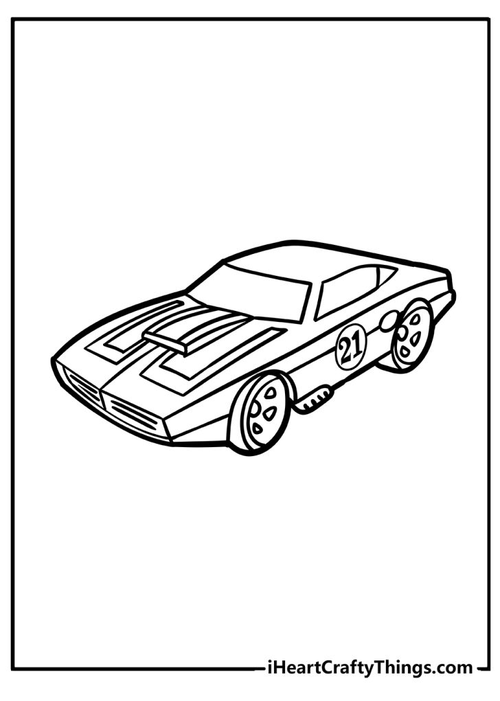 34 Exciting Hot Wheels Coloring Pages Printable 35