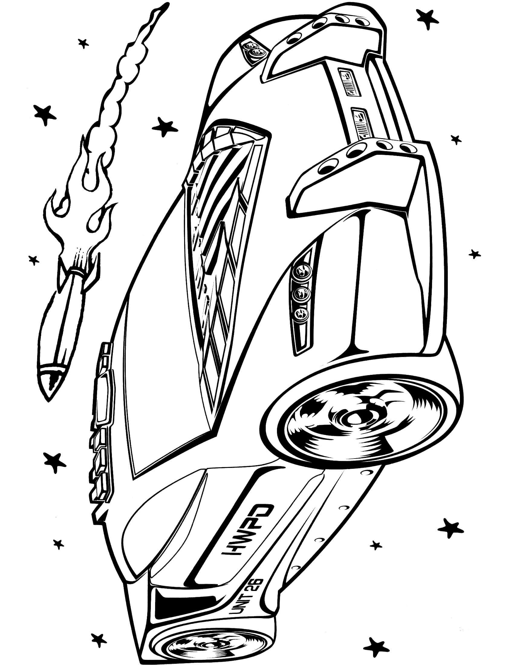 34 Exciting Hot Wheels Coloring Pages Printable 6