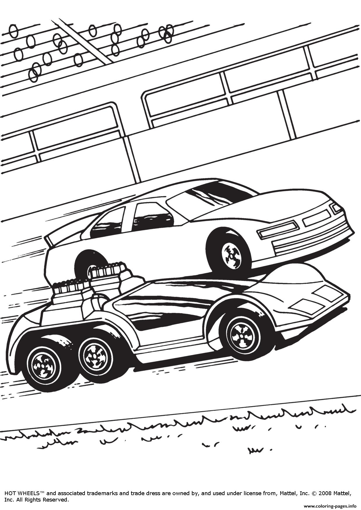 34 Exciting Hot Wheels Coloring Pages Printable 7