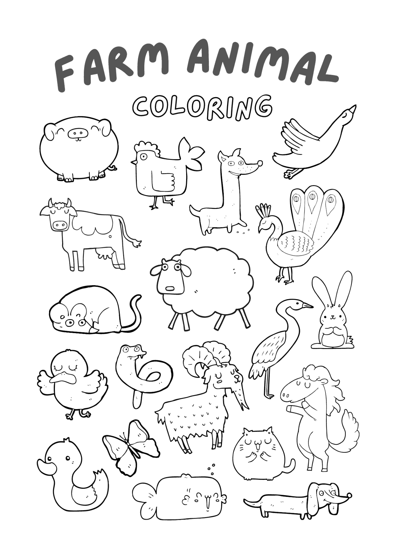 35 Adorable Farm Dog Coloring Pages Printable 10