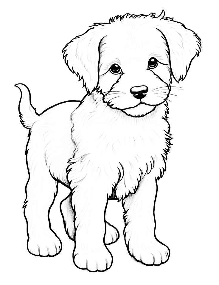 35 Adorable Farm Dog Coloring Pages Printable 11