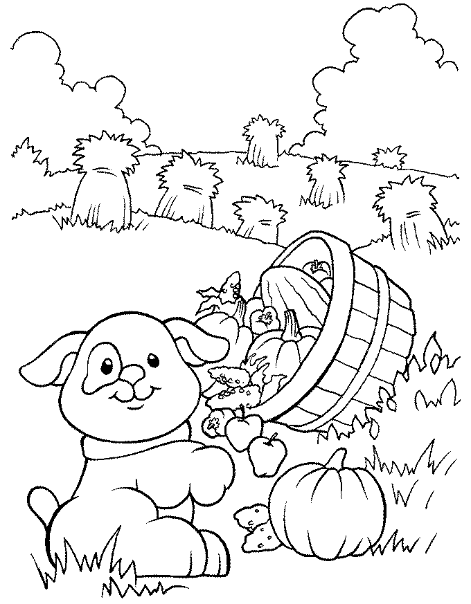 35 Adorable Farm Dog Coloring Pages Printable 13