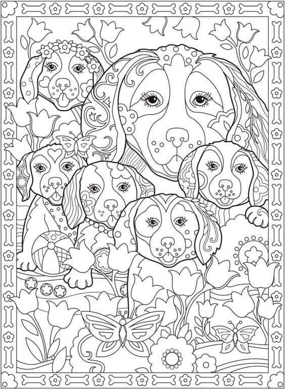 35 Adorable Farm Dog Coloring Pages Printable 20