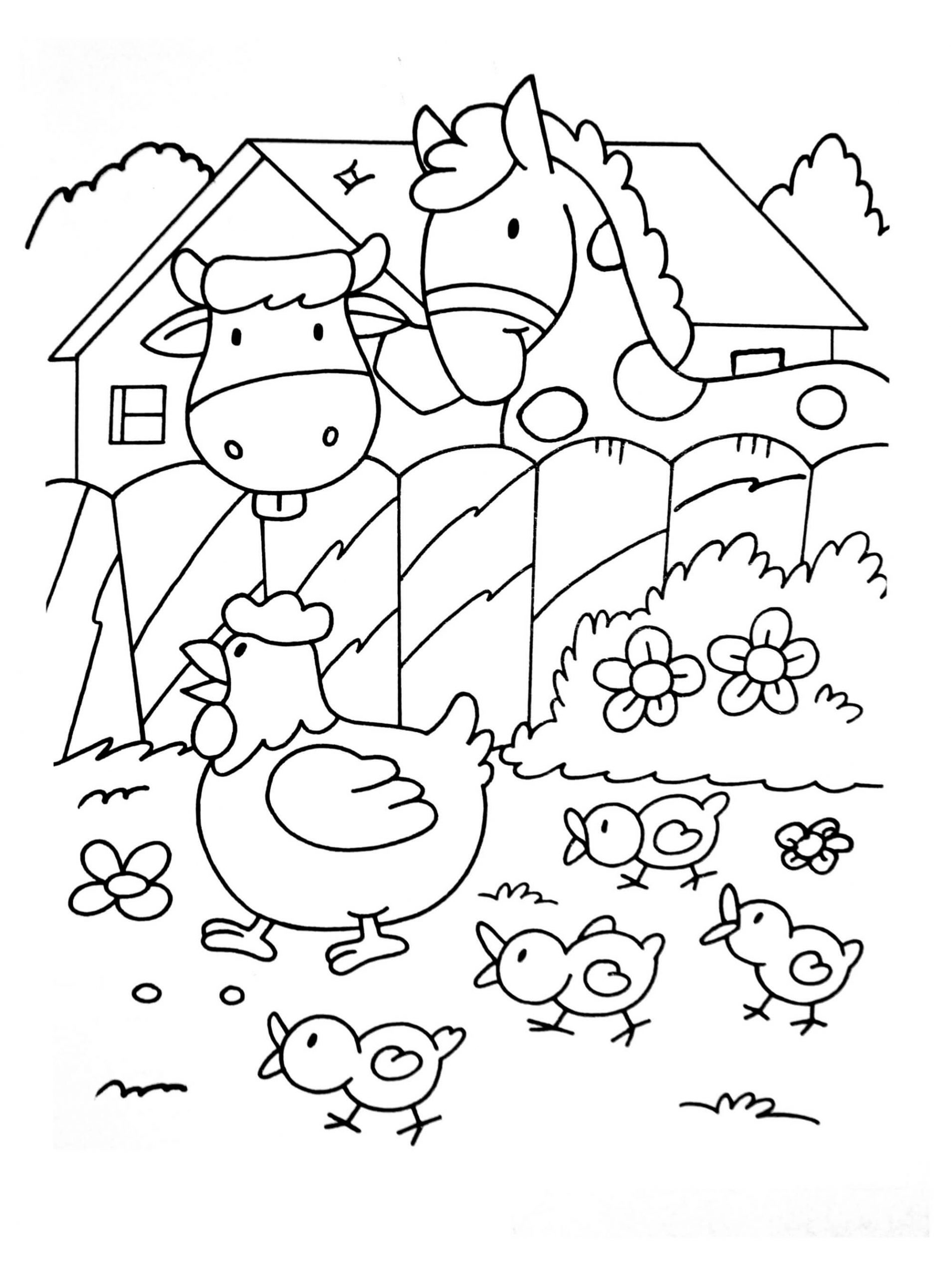 35 Adorable Farm Dog Coloring Pages Printable 35