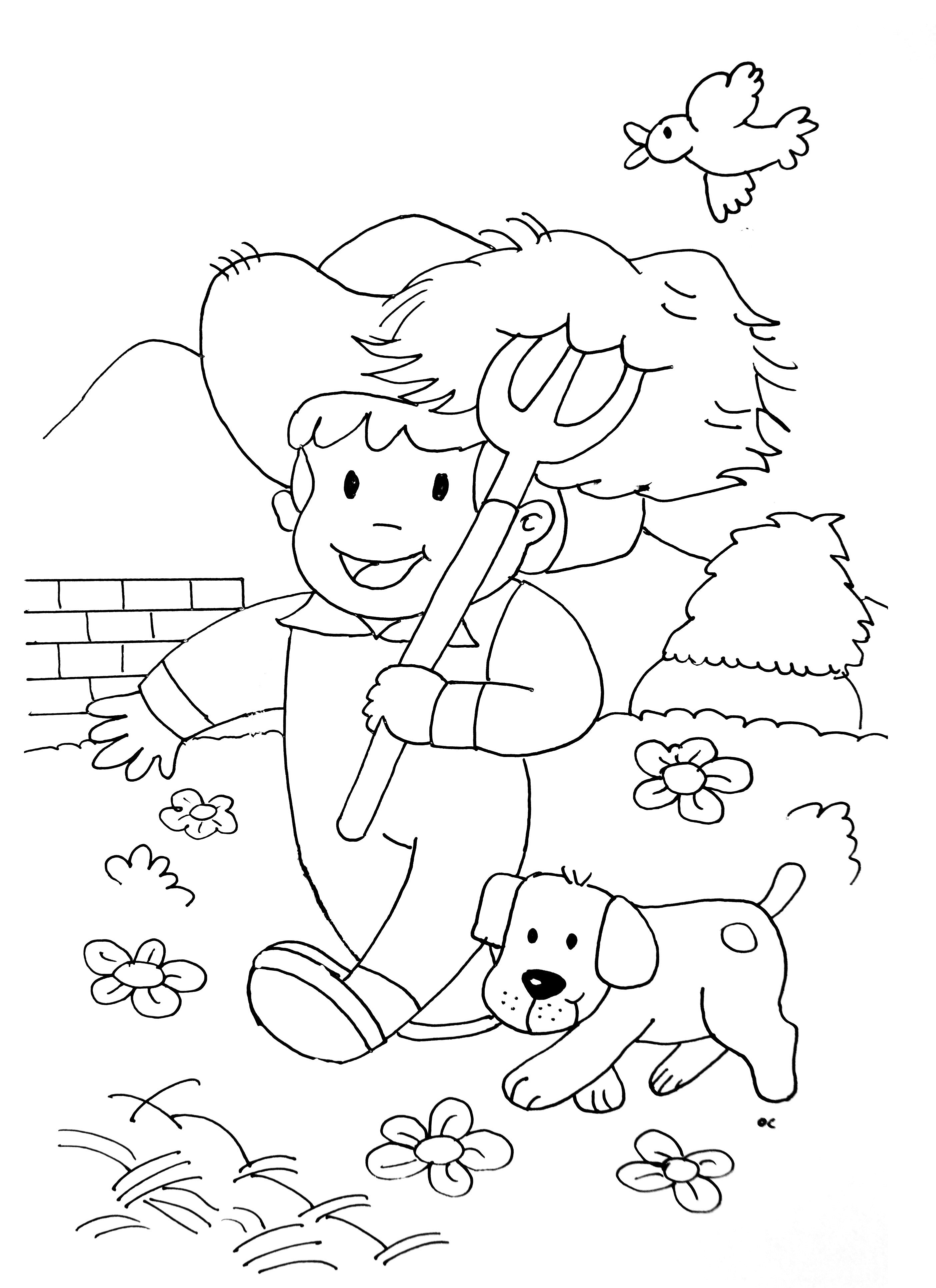 35 Adorable Farm Dog Coloring Pages Printable 4