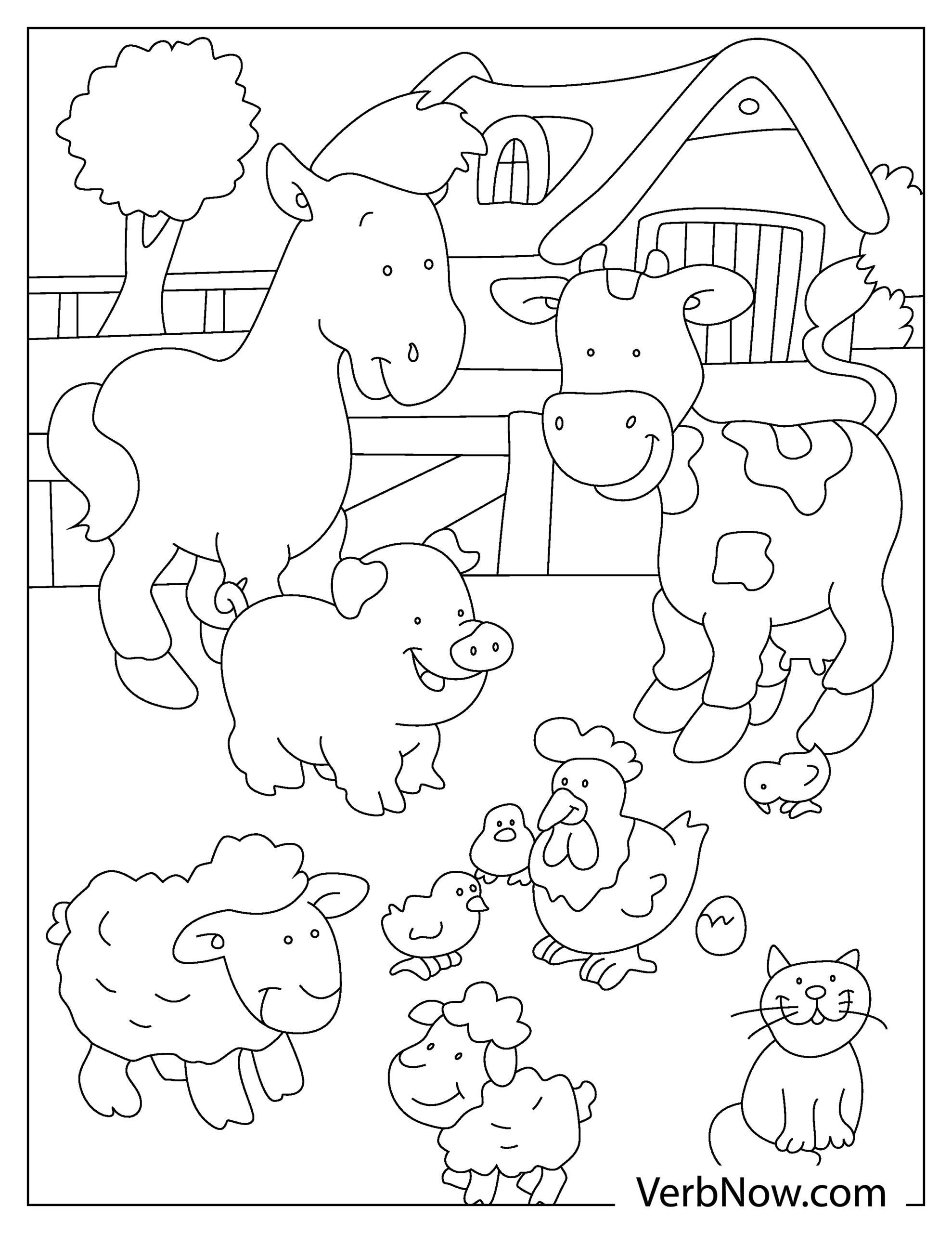 35 Adorable Farm Dog Coloring Pages Printable 9