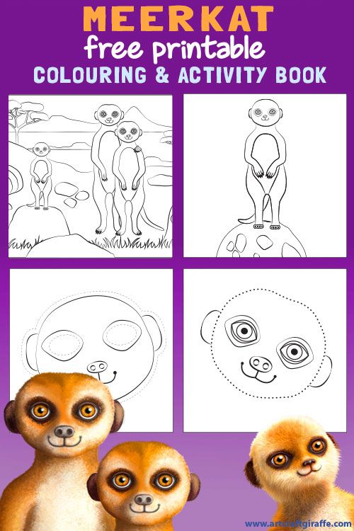 35 Adorable Meerkats Coloring Pages Printable 17