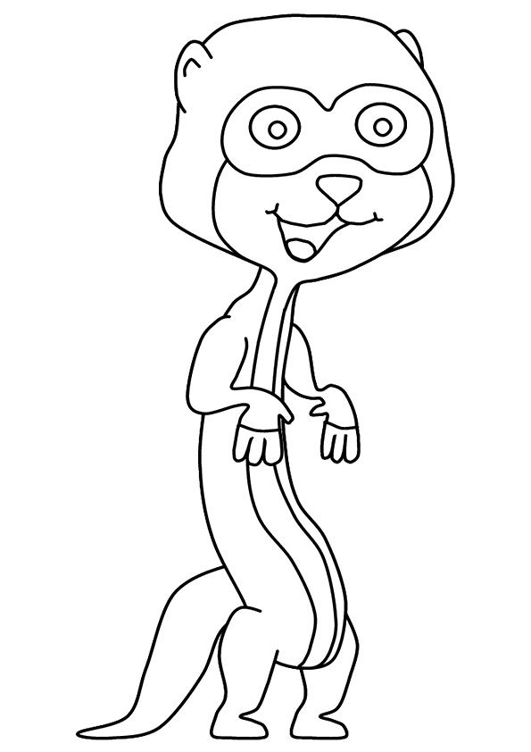 35 Adorable Meerkats Coloring Pages Printable 7