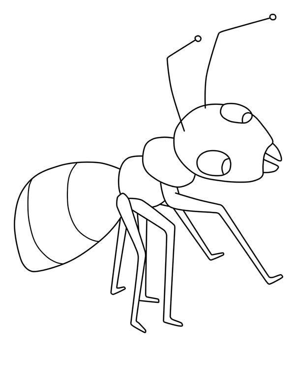 35 Cute Ant Coloring Pages Printable 10