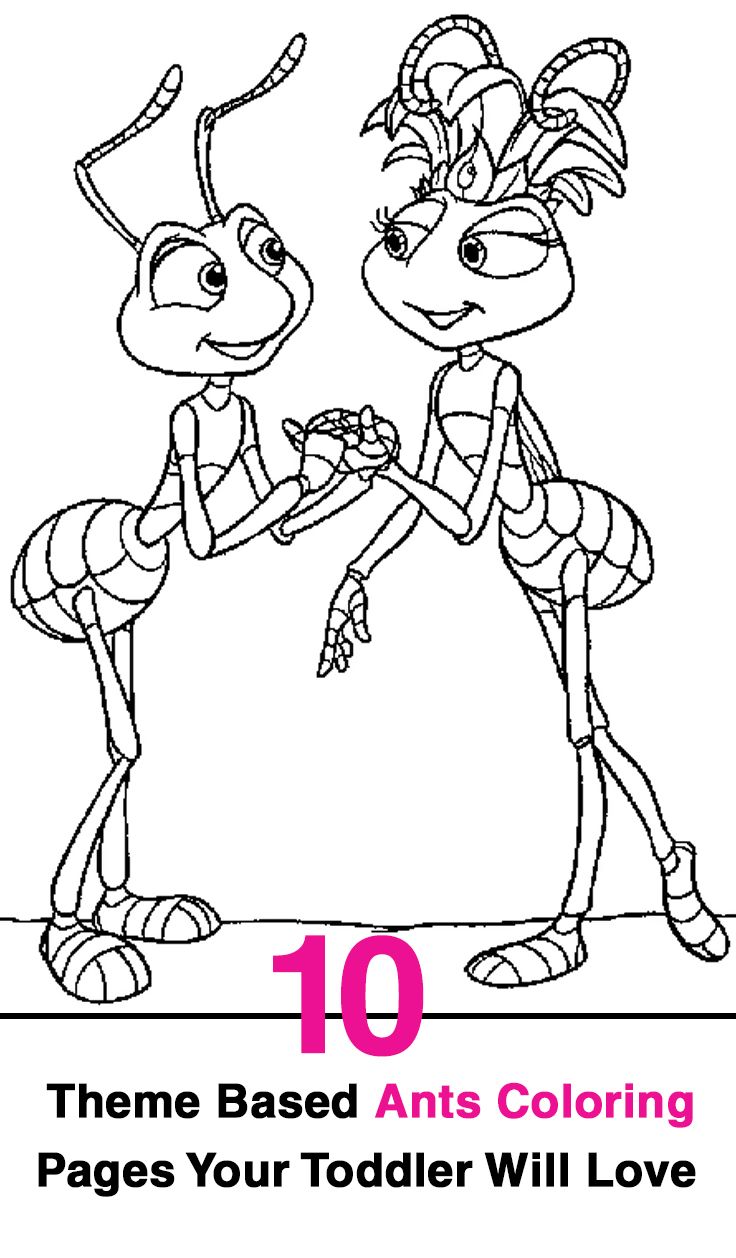 35 Cute Ant Coloring Pages Printable 13