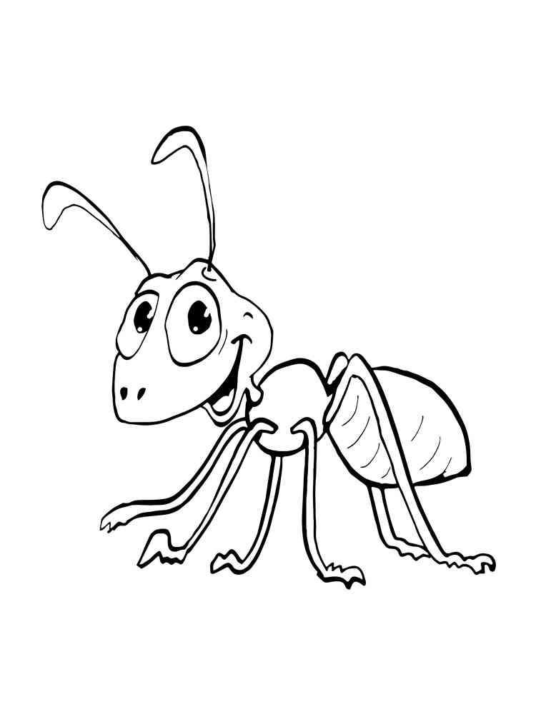 35 Cute Ant Coloring Pages Printable 2