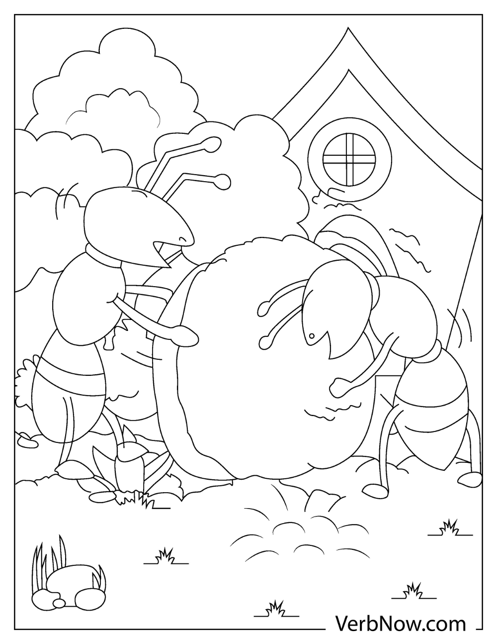 35 Cute Ant Coloring Pages Printable 30