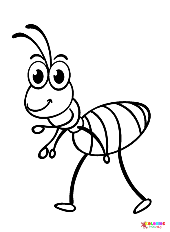 35 Cute Ant Coloring Pages Printable 34