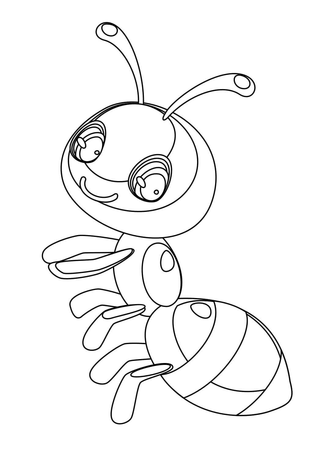 35 Cute Ant Coloring Pages Printable 8