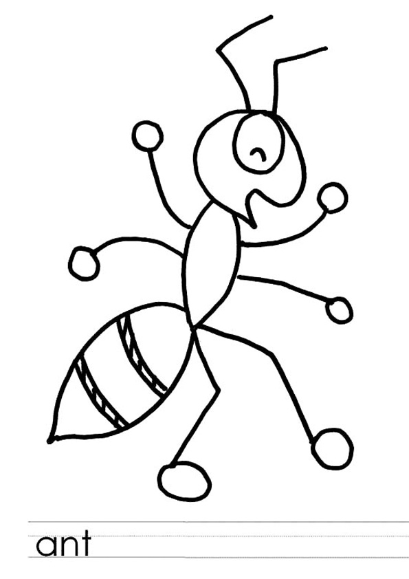 35 Cute Ant Coloring Pages Printable 9