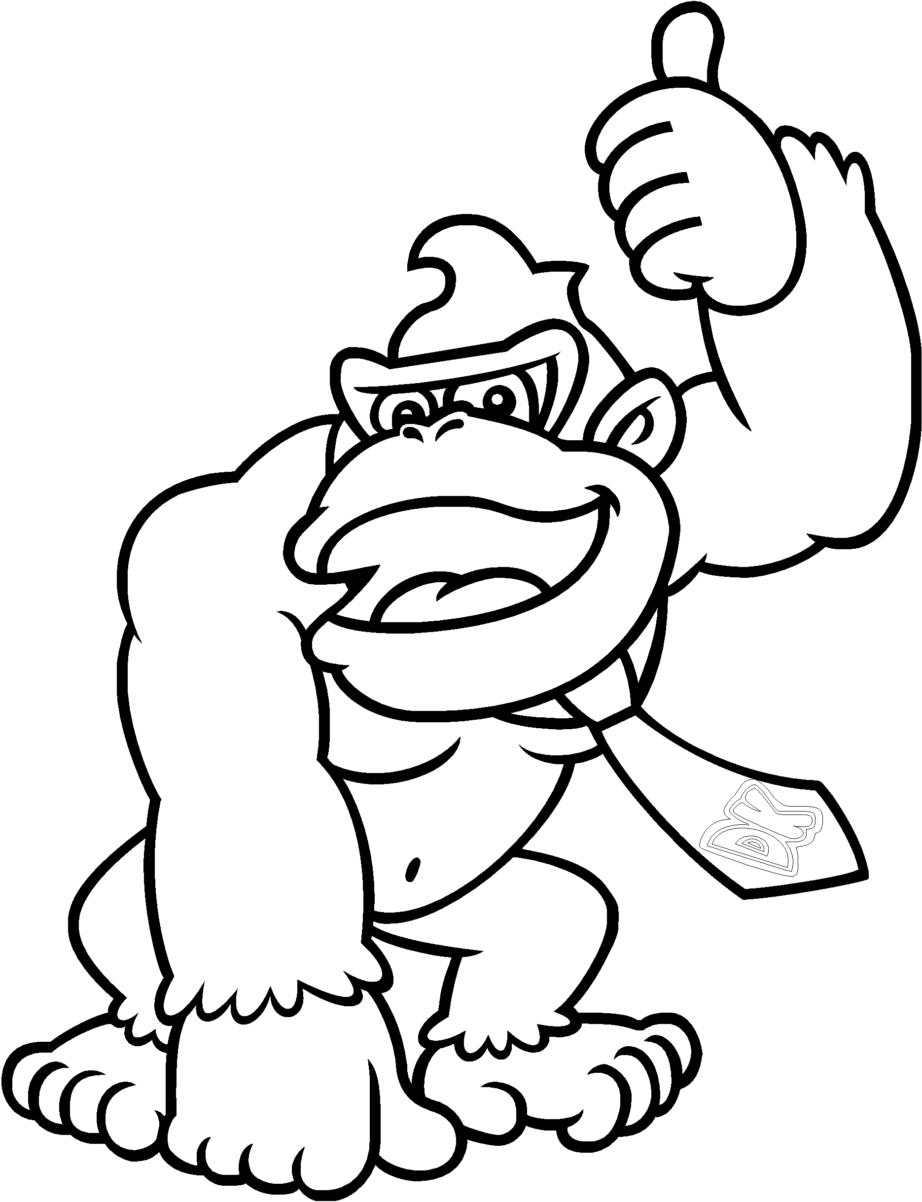 35 Donkey Kong Coloring Pages Printable 1