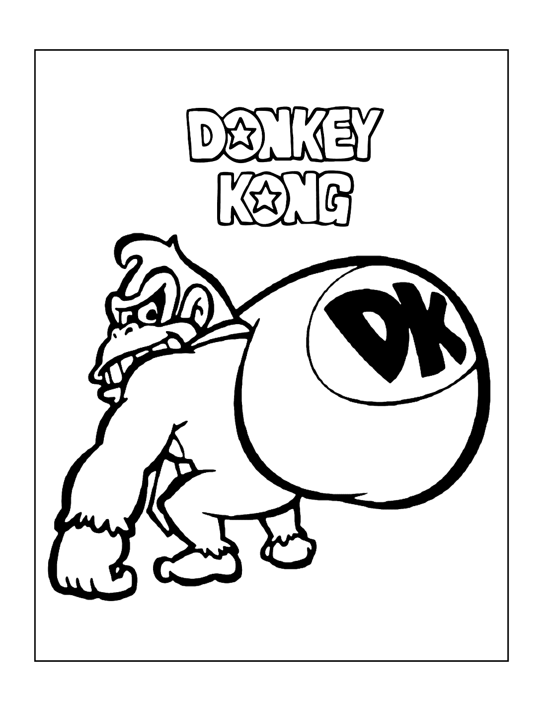 35 Donkey Kong Coloring Pages Printable 11