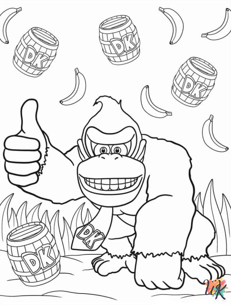 35 Donkey Kong Coloring Pages Printable 12