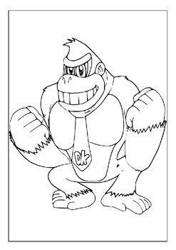 35 Donkey Kong Coloring Pages Printable 15