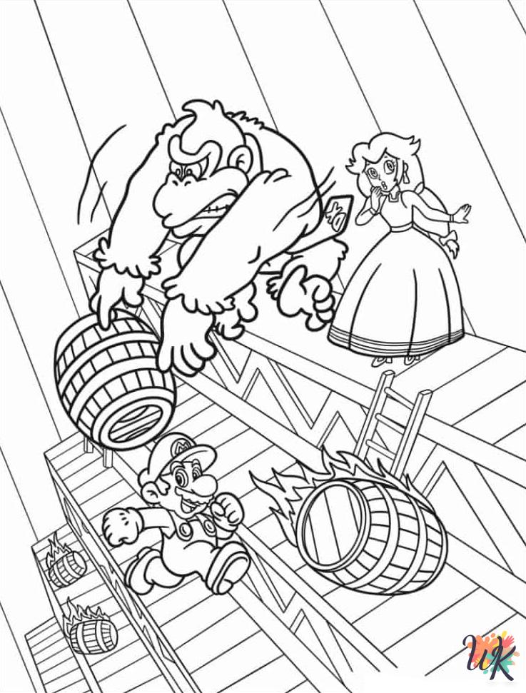 35 Donkey Kong Coloring Pages Printable 16