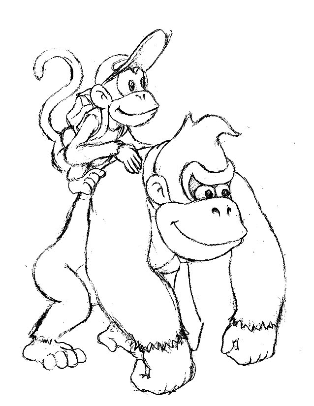 35 Donkey Kong Coloring Pages Printable 25