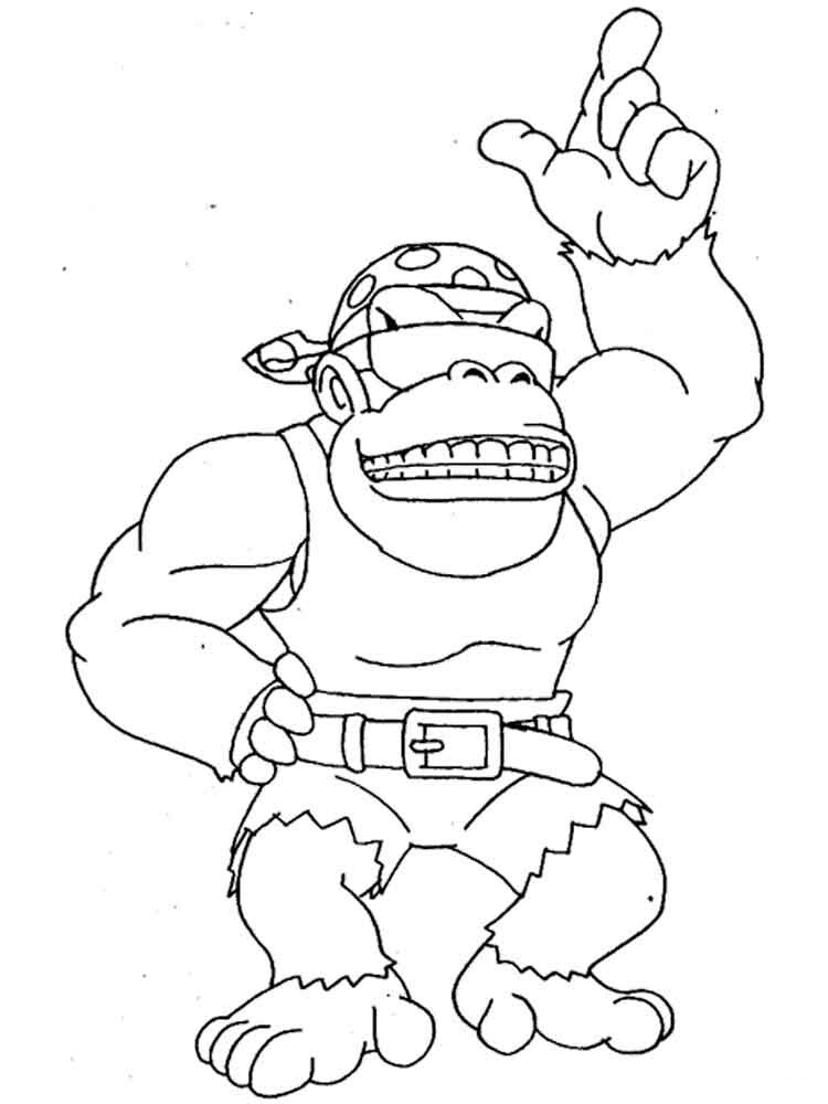 35 Donkey Kong Coloring Pages Printable 26