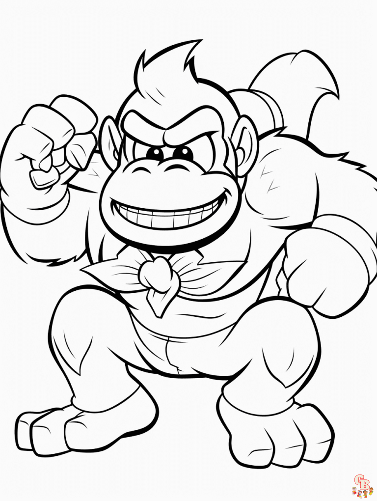 35 Donkey Kong Coloring Pages Printable 29