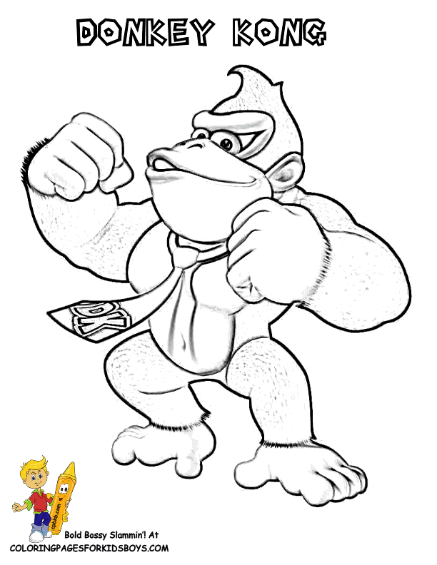 35 Donkey Kong Coloring Pages Printable 31