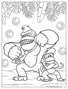 35 Donkey Kong Coloring Pages Printable 33