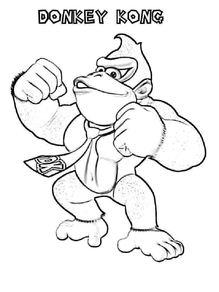 35 Donkey Kong Coloring Pages Printable 4