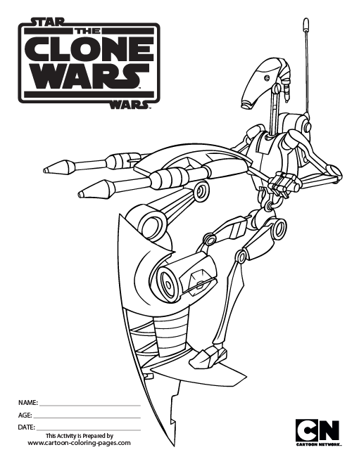 35 Exciting Clone Wars Coloring Pages Printable 24