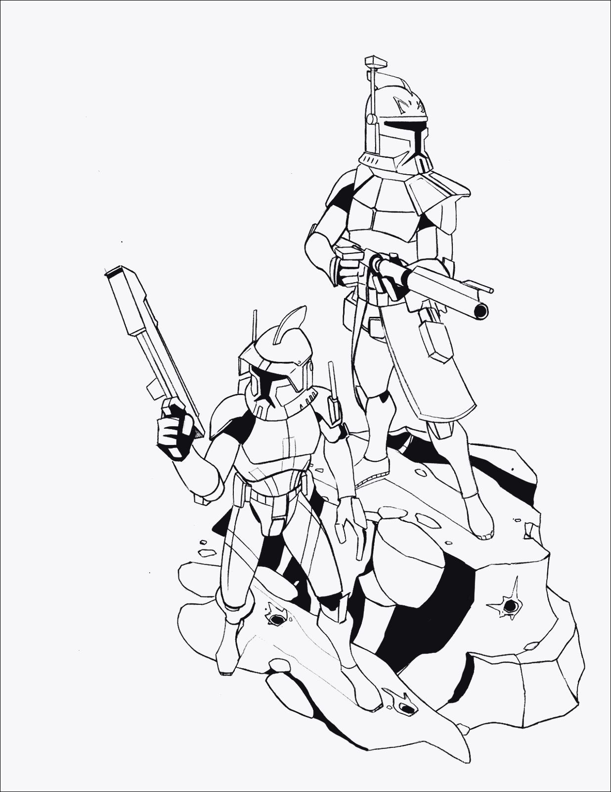 35 Exciting Clone Wars Coloring Pages Printable 31